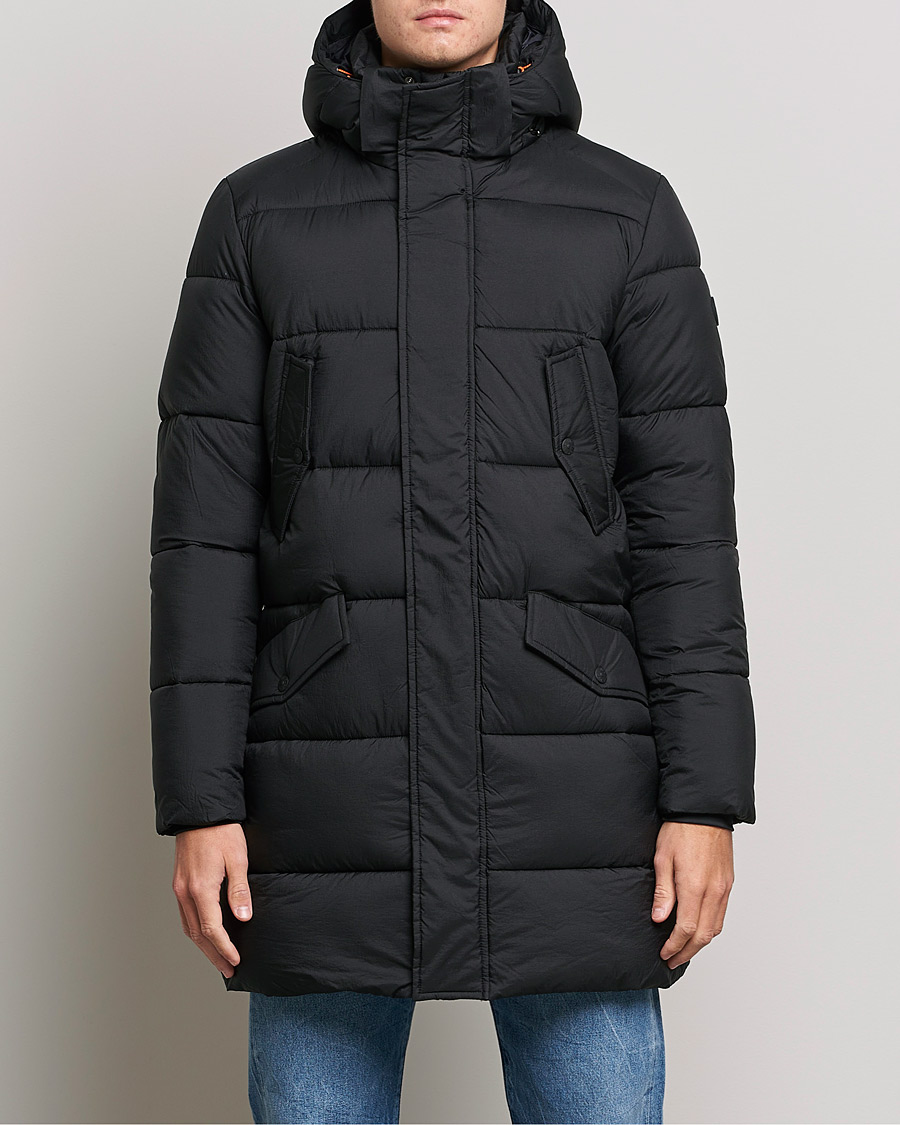 Homme | Manteaux Et Vestes | Save The Duck | Jeremy Crinkle Nylon Parka Black