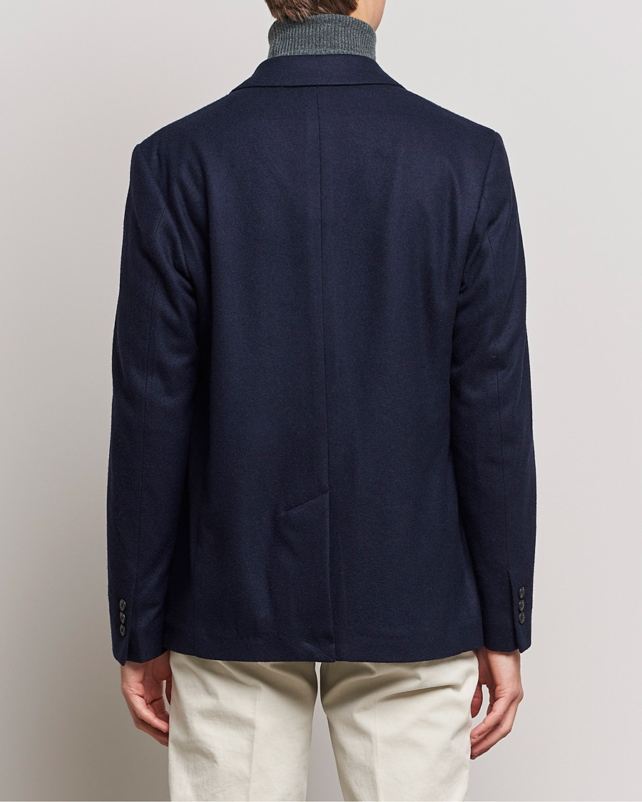 Heren | Blazers | Sunspel | Boiled Wool Jersey Blazer Navy