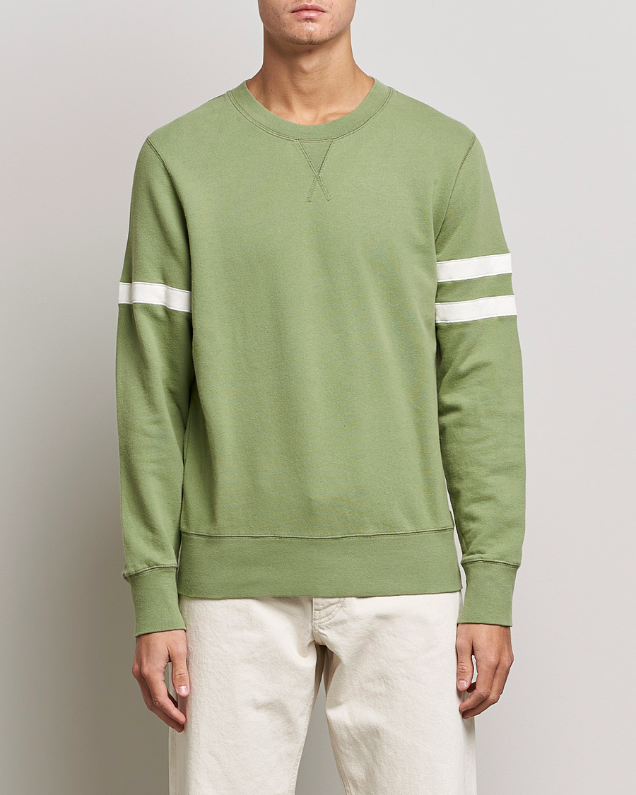 Heren | Truien | Sunspel | Paul Weller Loopback Sweatshirt Dark Sage