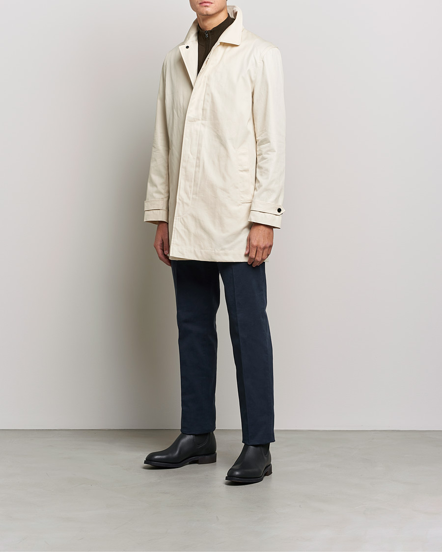 Heren | Jassen | Sunspel | Paul Weller Technical Cotton Mac Stone