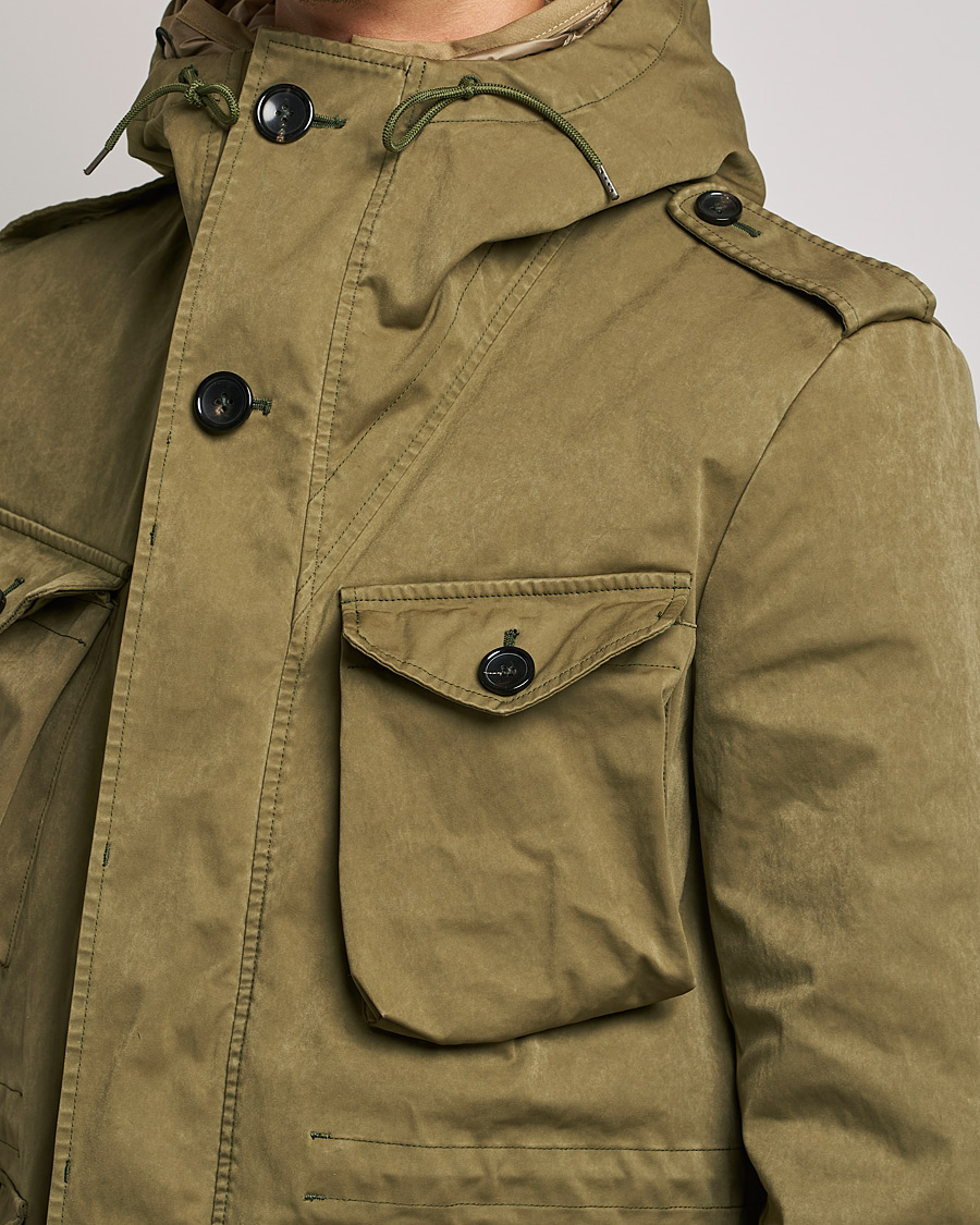 Homme | Manteaux Et Vestes | Ten c | Smok Snow OJJ Hooded Field Jacket Olive