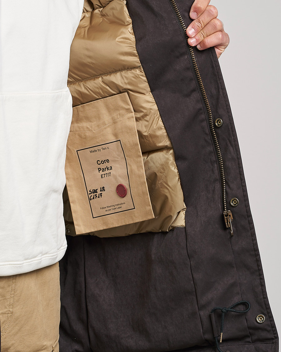 Heren | Jassen | Ten c | OJJ Core Down Parka Dark Brown