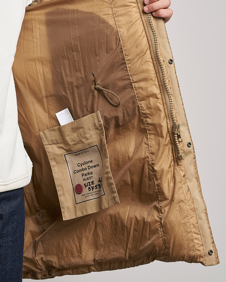 Homme | Manteaux Et Vestes | Ten c | Cyclone Combo Down Parka Sand