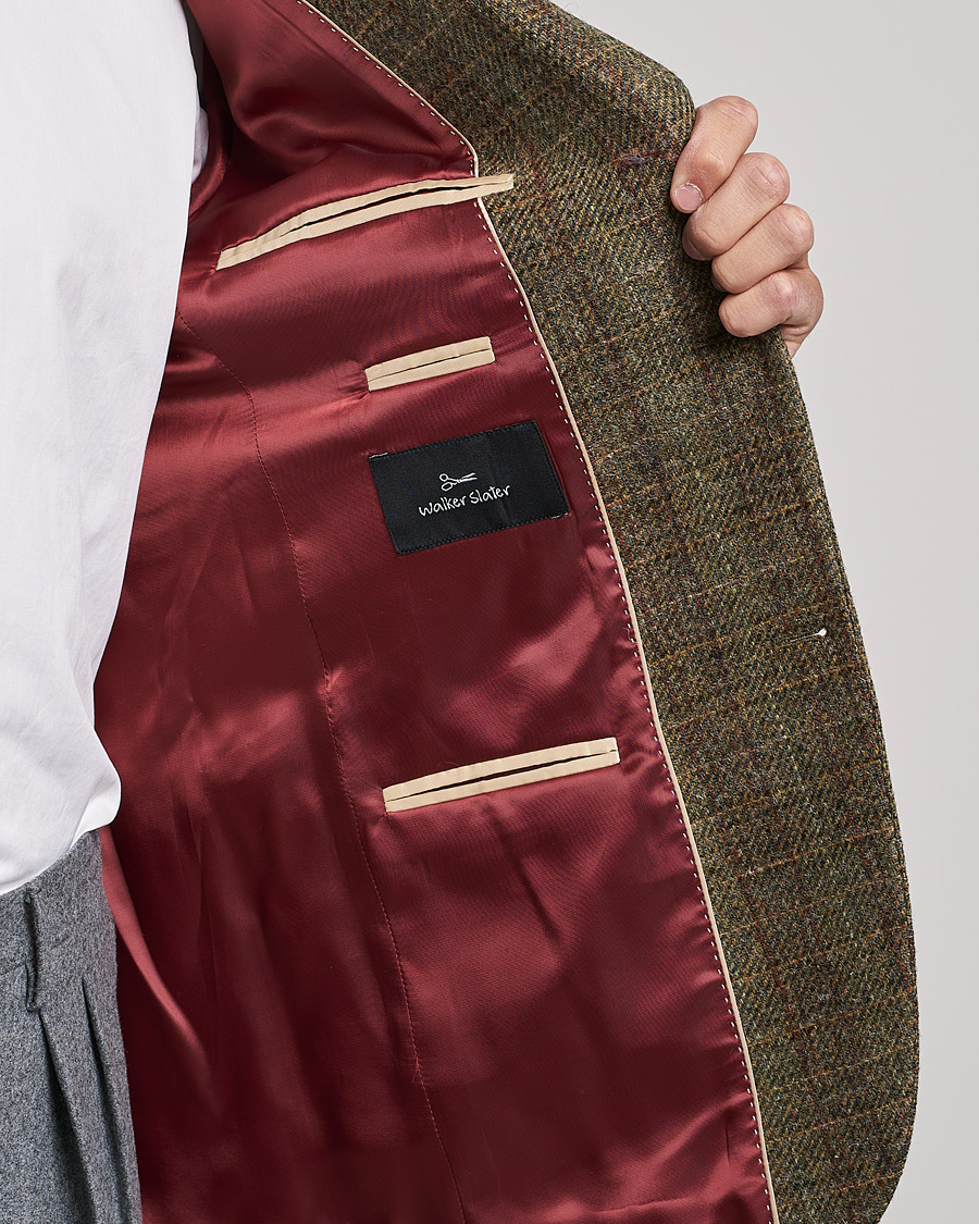 Heren | Blazers | Walker Slater | Edward Wool Donegal Blazer Green
