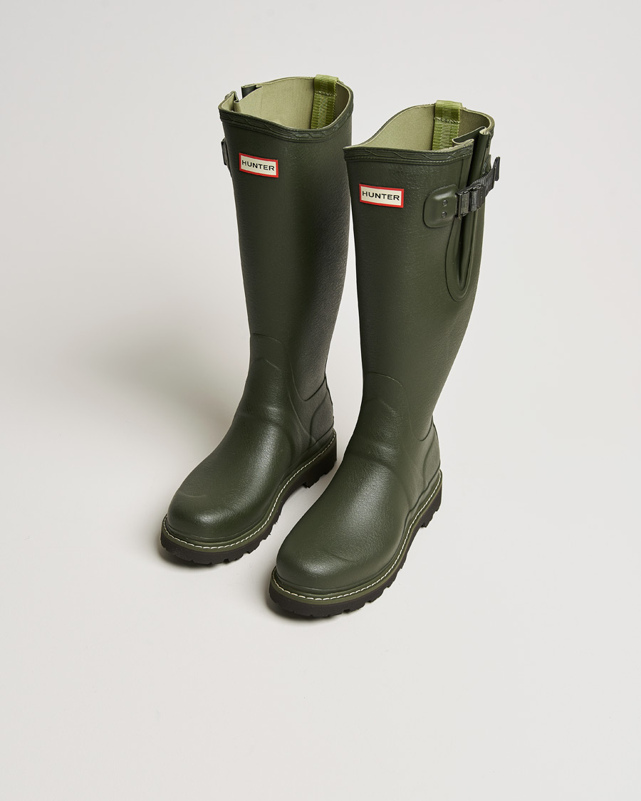 Homme | Hunter Balmoral Commando Sole Boot Dark Olive | Hunter Boots | Hunter Balmoral Commando Sole Boot Dark Olive