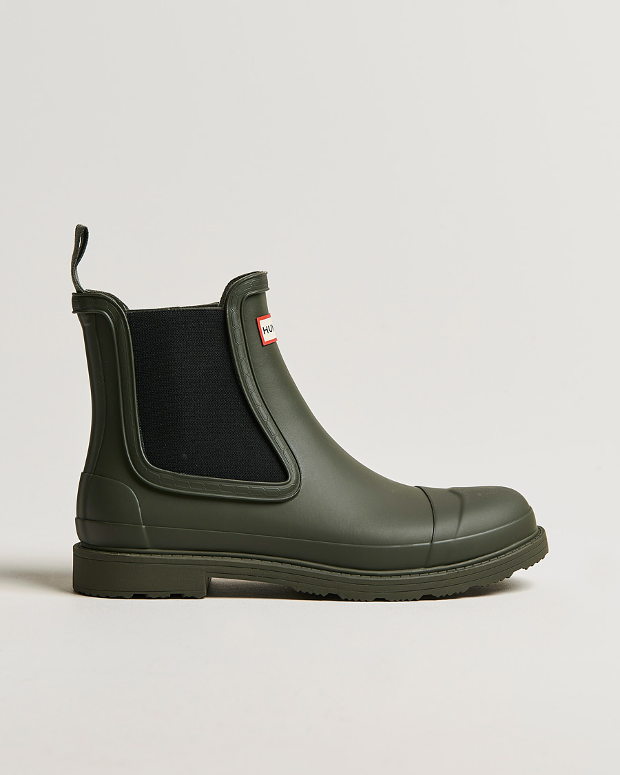 Heren | Overschoenen & Rubberlaarzen | Hunter Boots | Commando Chelsea Boot Dark Olive