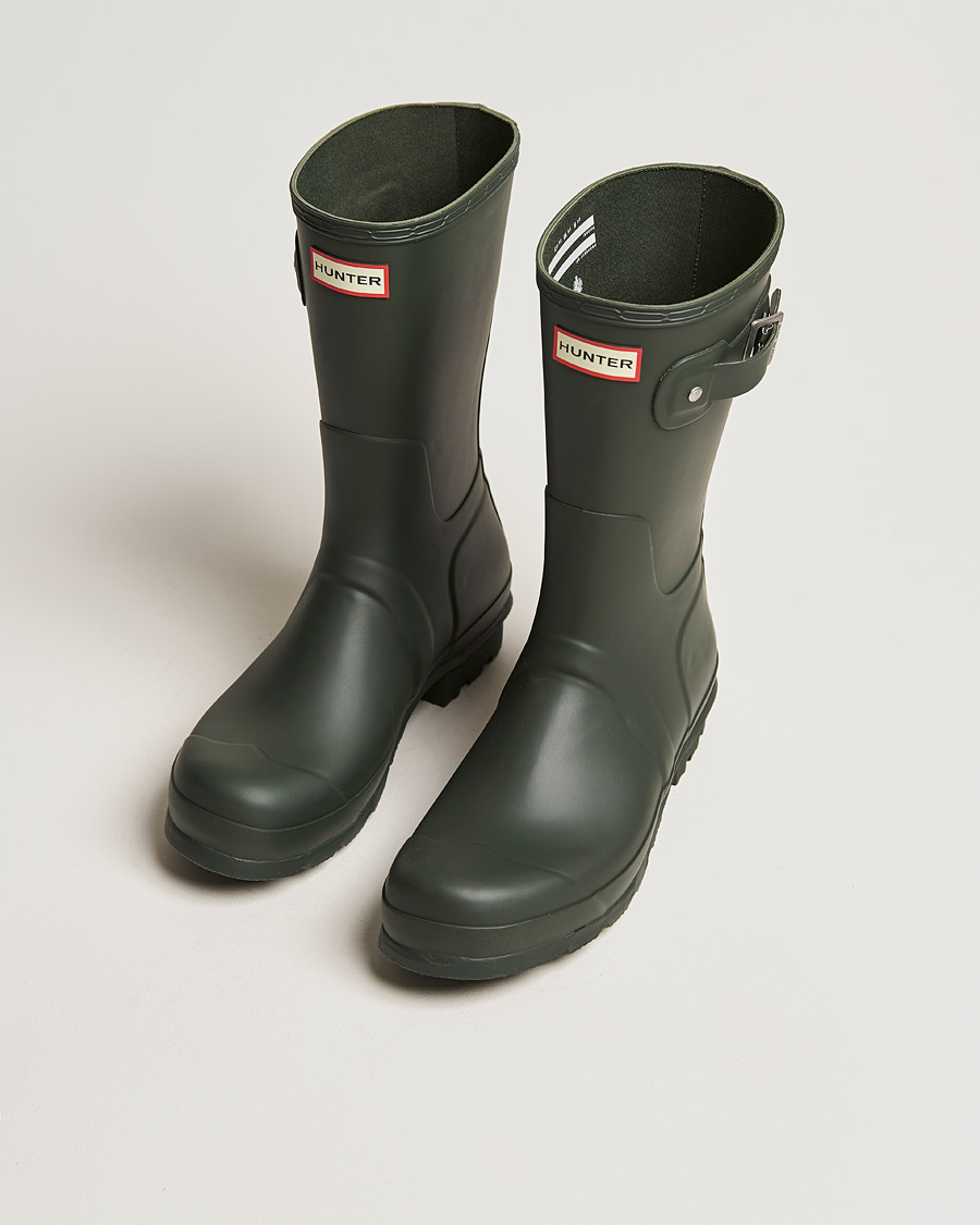 Heren | Overschoenen & Rubberlaarzen | Hunter Boots | Hunter Original Short Boot Dark Olive