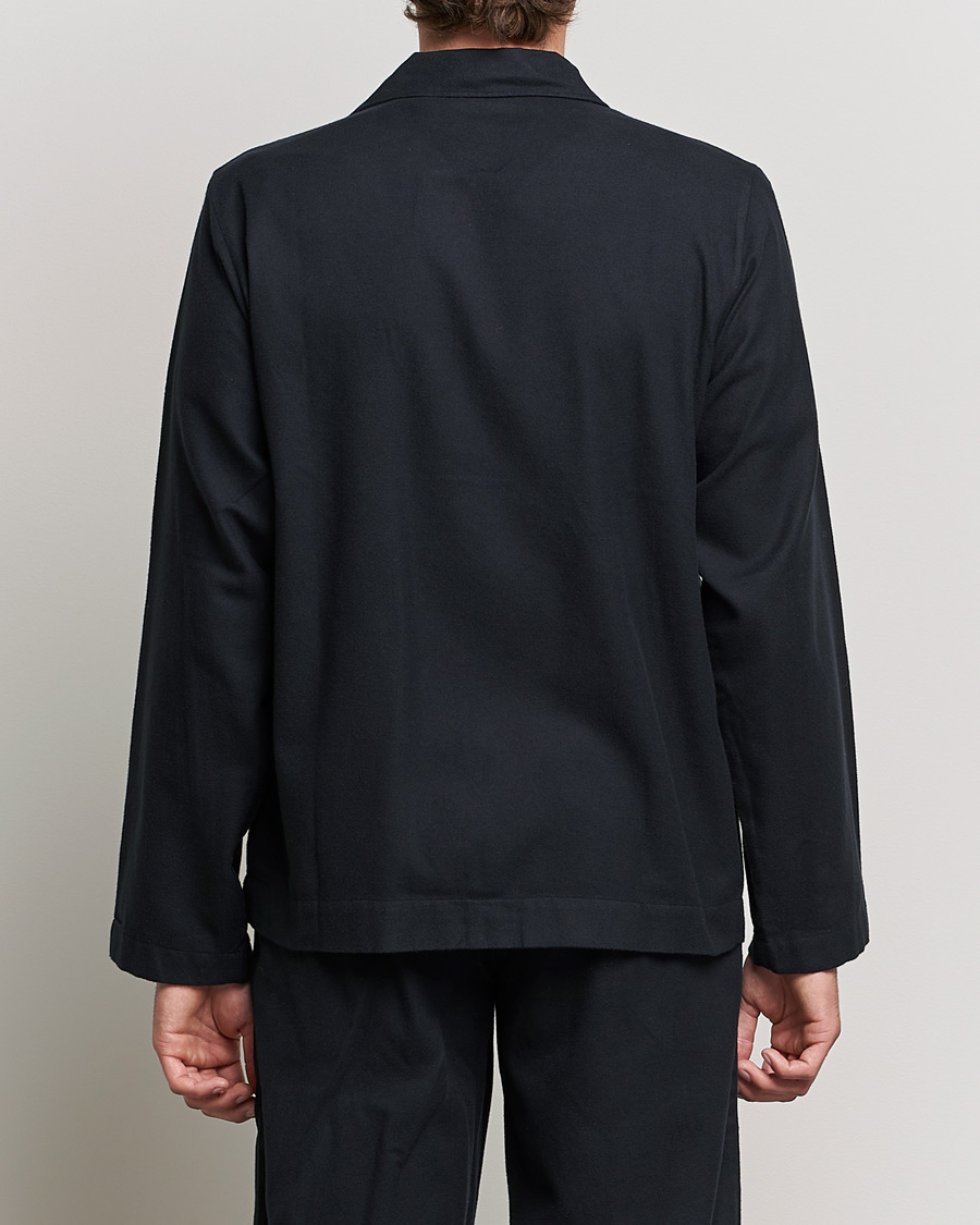 Homme | Peignoirs Et Pyjamas | Tekla | Flannel Pyjama Shirt Lucid Black