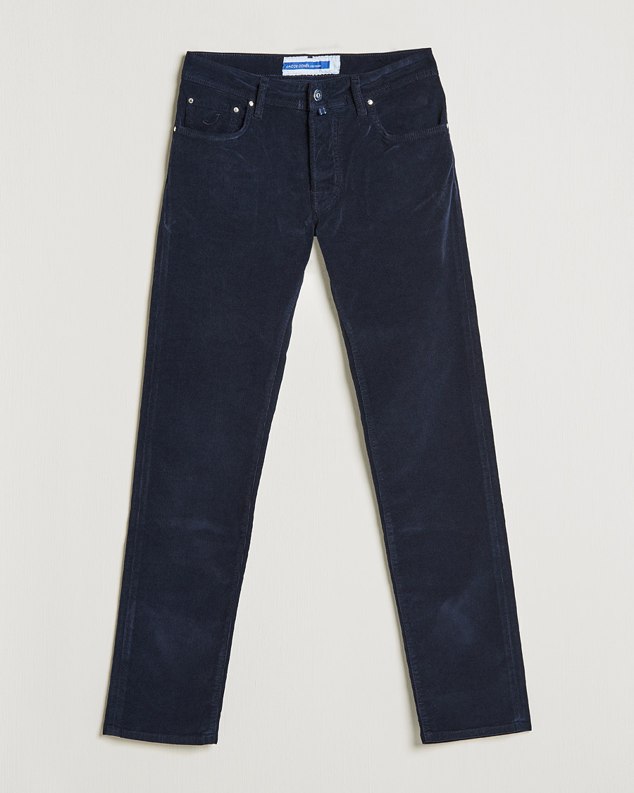 Heren | Broeken | Jacob Cohën | Bard 5-Pocket Corduroy Trousers Navy