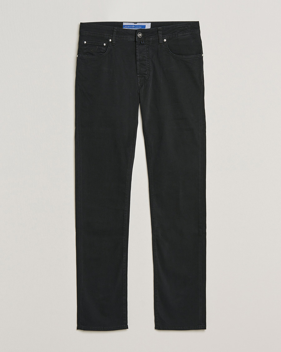 Heren | Broeken | Jacob Cohën | Bard 5-Pocket Cotton Trousers Black