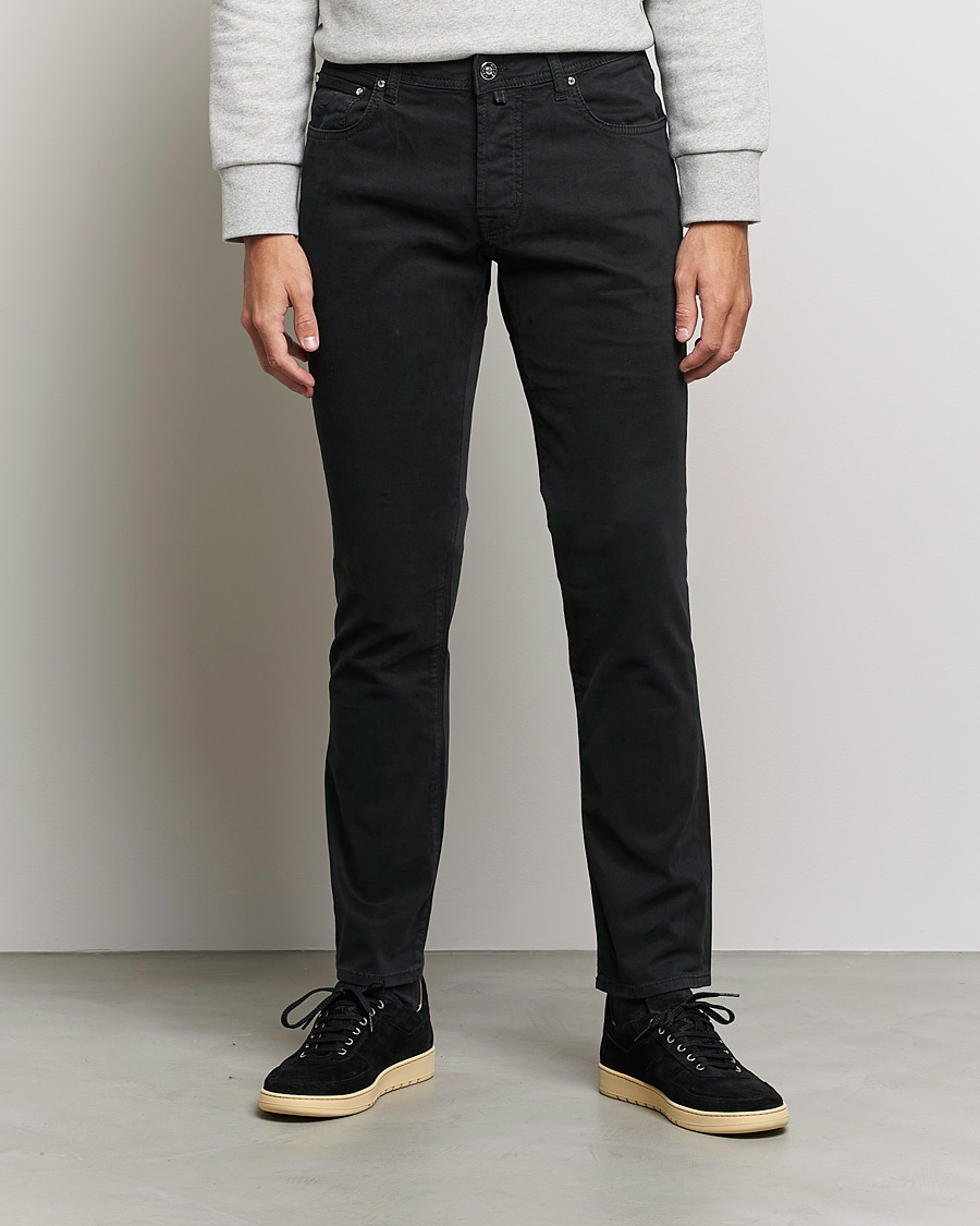 Heren | Broeken | Jacob Cohën | Bard 5-Pocket Cotton Trousers Black
