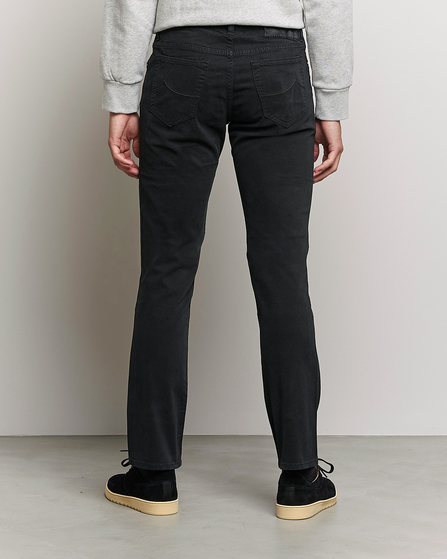 Heren | Broeken | Jacob Cohën | Bard 5-Pocket Cotton Trousers Black