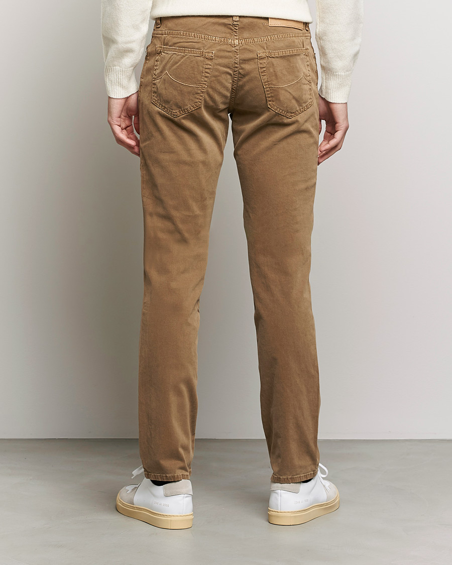 Homme | Pantalons | Jacob Cohën | Bard 5-Pocket Cotton Trousers Light Brown