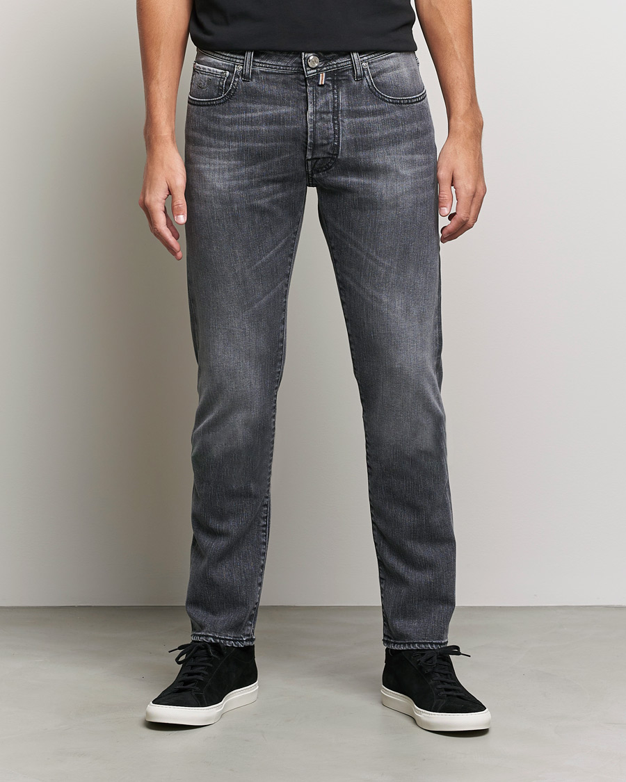 Homme | Jeans | Jacob Cohën | Bard Limited Edition Slim Fit Jeans Grey/Black