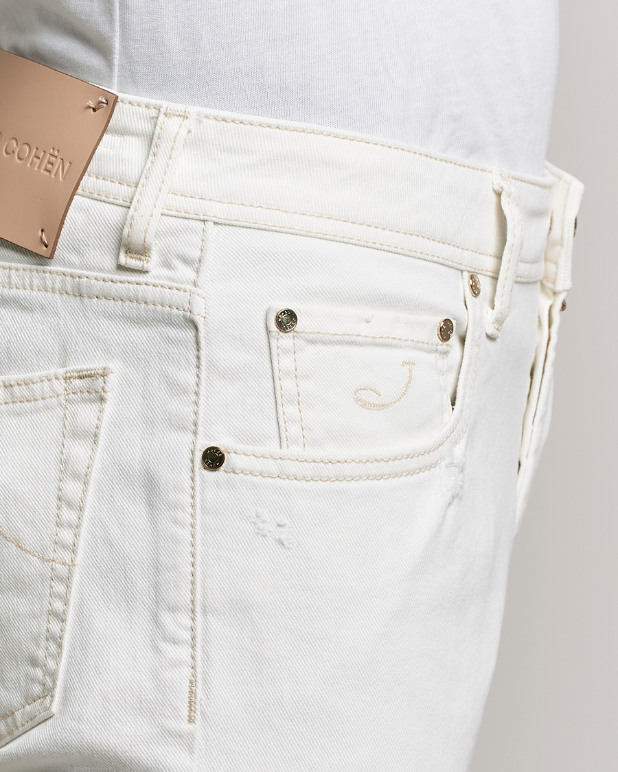 Homme | Jeans | Jacob Cohën | Nick Bio Cotton Slim Fit Jeans Off White