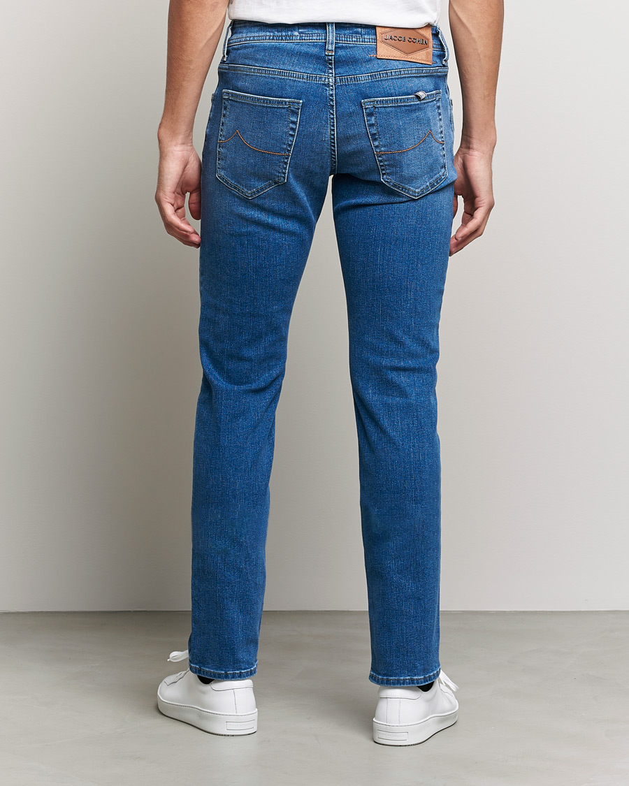 Homme | Jeans | Jacob Cohën | Nick Slim Fit Stretch Jeans Light Blue