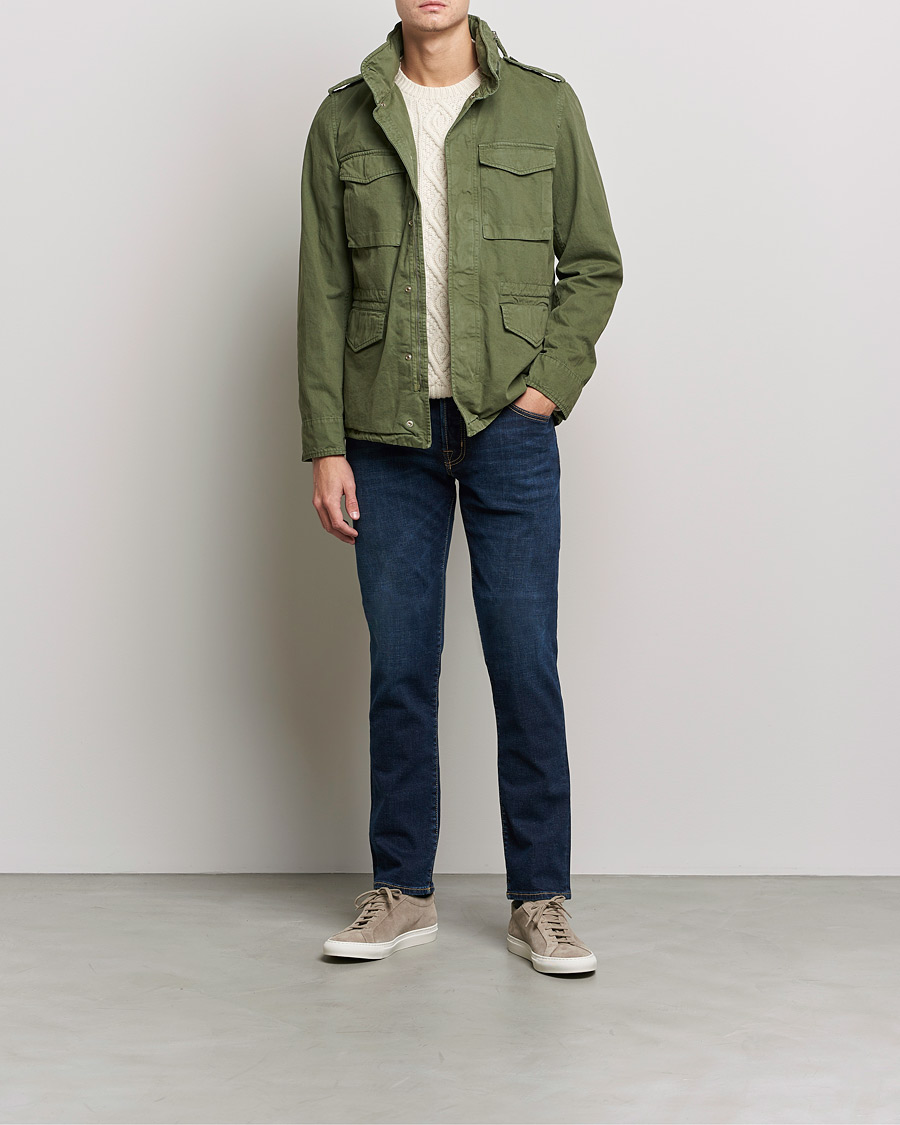 Heren | Jeans | Jacob Cohën | Nick Slim Fit Organic Cotton Jeans Mid Blue