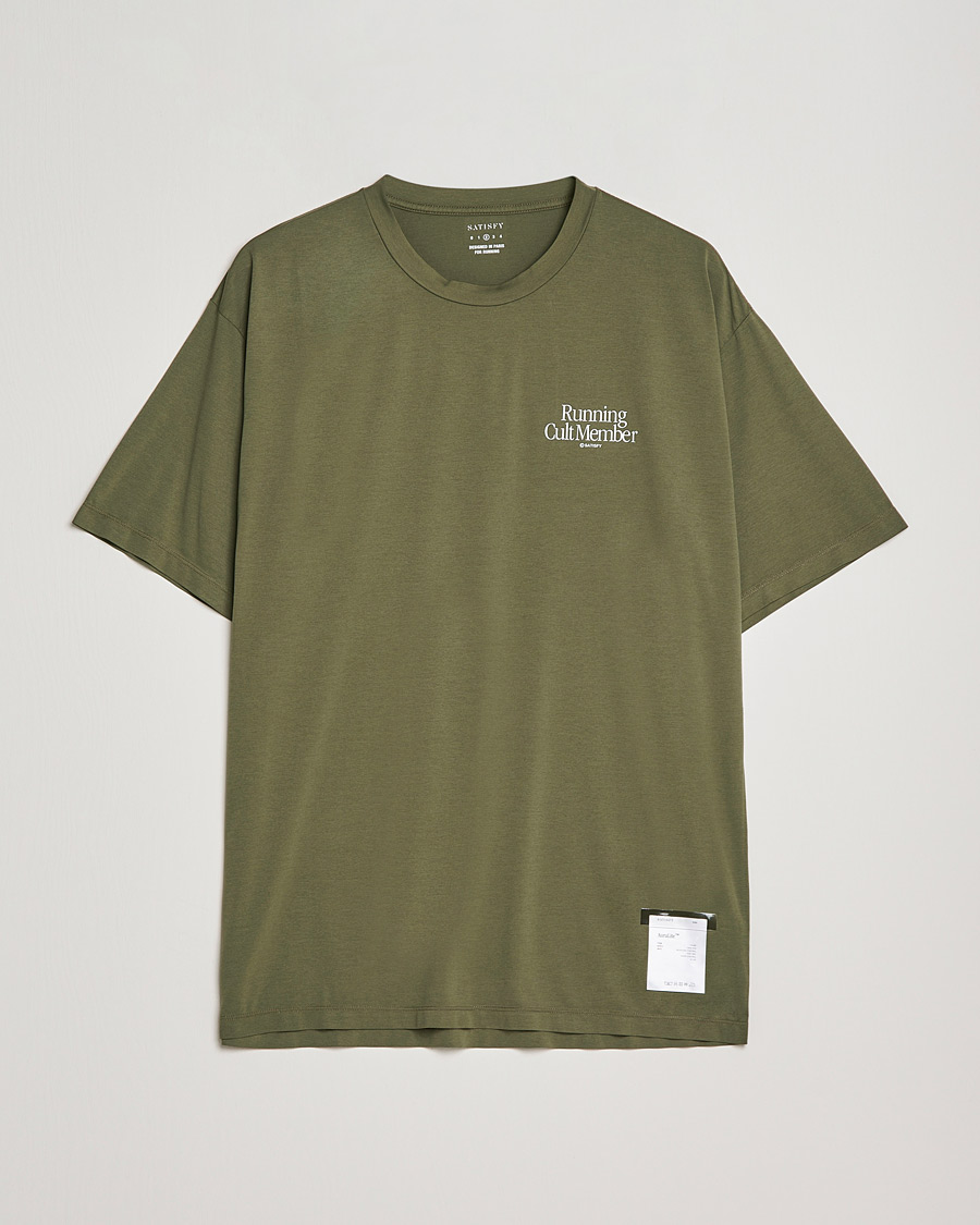 Homme | T-shirts | Satisfy | AuraLite T-Shirt Olive