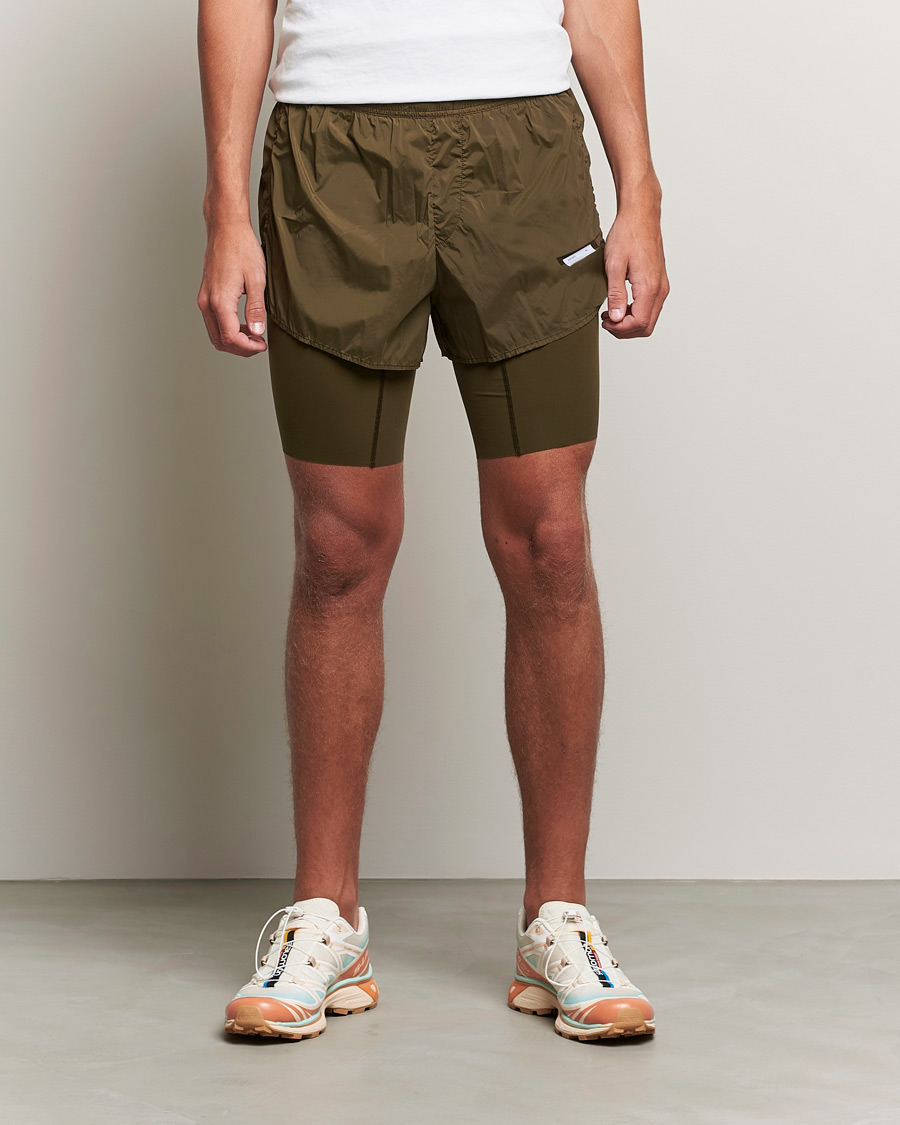 Heren | Korte broek | Satisfy | TechSilk Shorts Olive