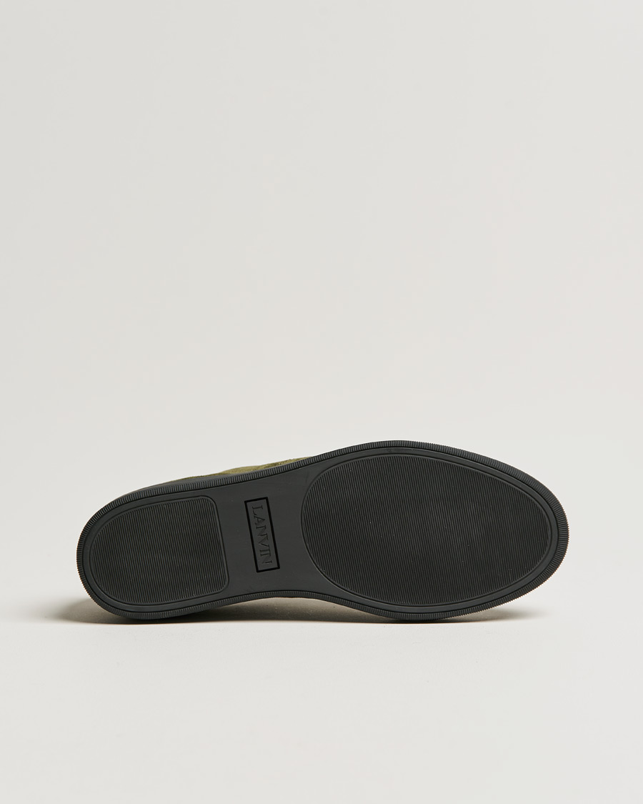 Homme | Lanvin Patent Cap Toe Sneaker Khaki | Lanvin | Patent Cap Toe Sneaker Khaki