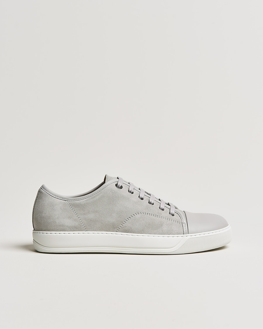Homme | Lanvin Nappa Cap Toe Sneaker Light Grey | Lanvin | Nappa Cap Toe Sneaker Light Grey