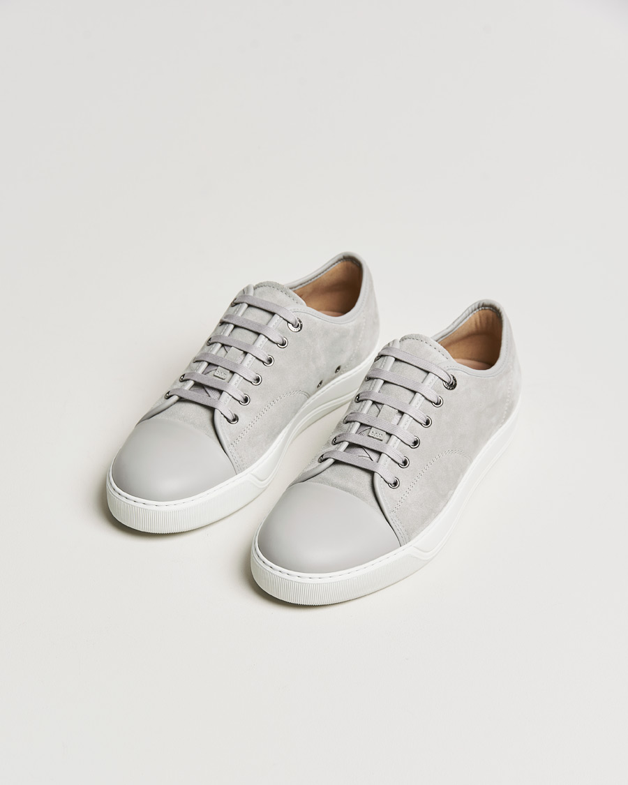 Homme | Lanvin Nappa Cap Toe Sneaker Light Grey | Lanvin | Nappa Cap Toe Sneaker Light Grey