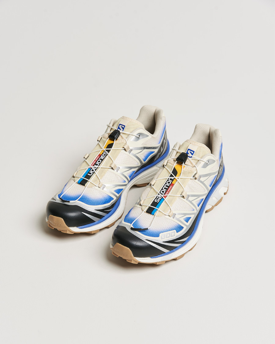 Homme | Salomon XT-6 Skyline Running Sneakers Sand/Blue | Salomon | XT-6 Skyline Running Sneakers Sand/Blue