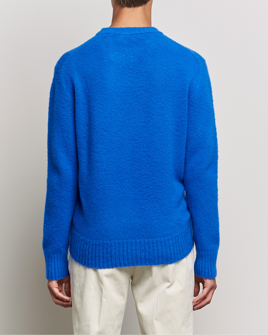 Homme | Pulls Et Tricots | Piacenza Cashmere | Brushed Wool Crew Neck Royal Blue