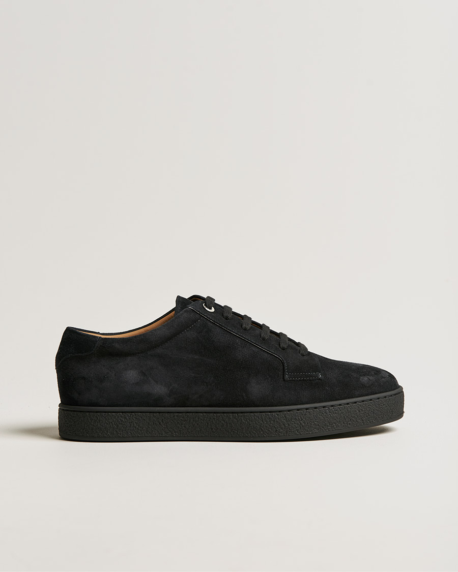 Homme | John Lobb Molton Soft Suede Sneaker Black Suede | John Lobb | Molton Soft Suede Sneaker Black Suede