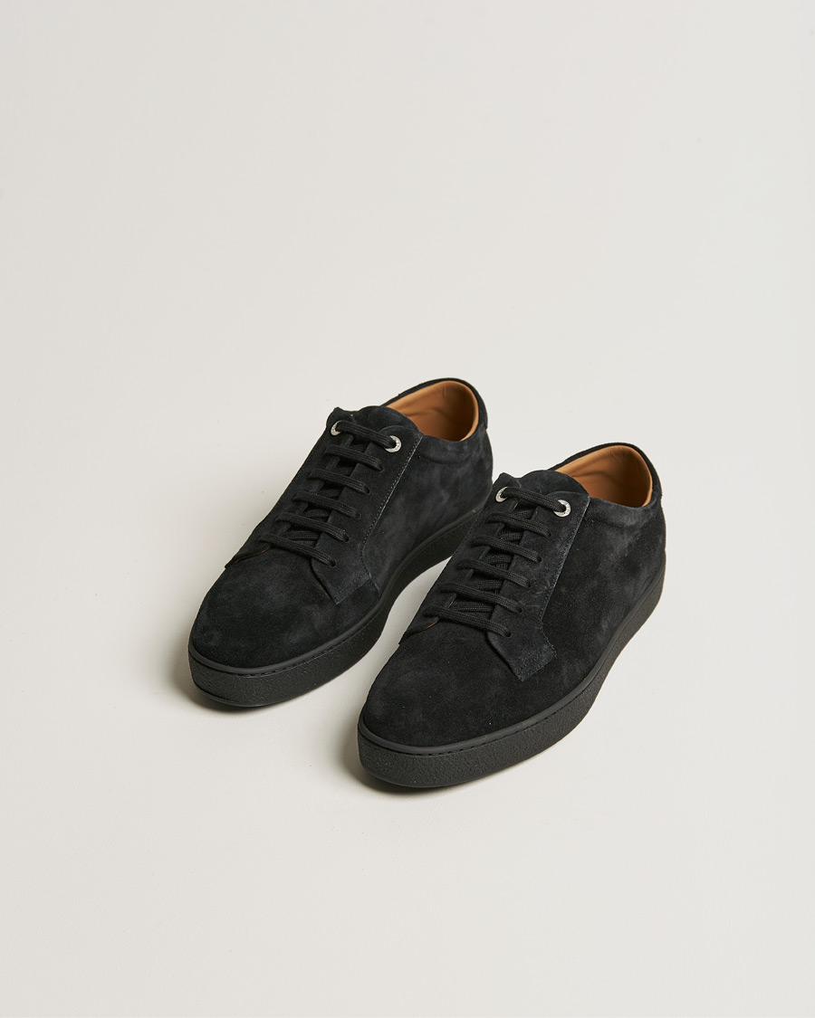 Homme | John Lobb Molton Soft Suede Sneaker Black Suede | John Lobb | Molton Soft Suede Sneaker Black Suede