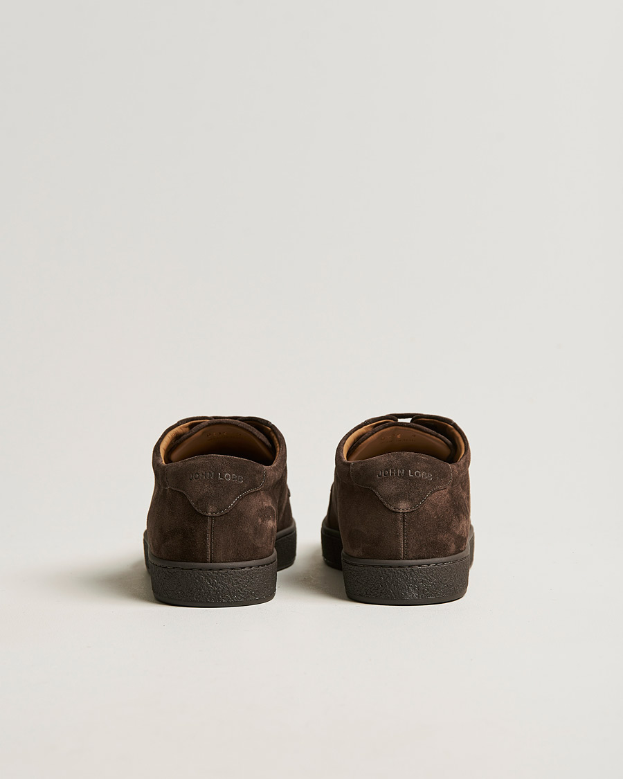 Homme | John Lobb Molton Soft Suede Sneaker Dark Brown Suede | John Lobb | Molton Soft Suede Sneaker Dark Brown Suede