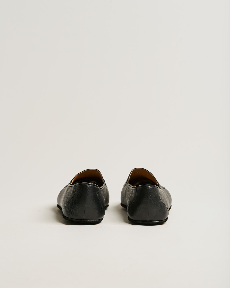 Heren | John Lobb Hampton Travel Slipper Black Lamb Leather | John Lobb | Hampton Travel Slipper Black Lamb Leather