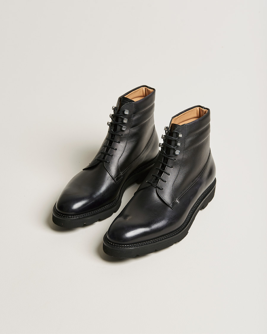Homme | John Lobb Adler Leather Boot Black Calf | John Lobb | Adler Leather Boot Black Calf