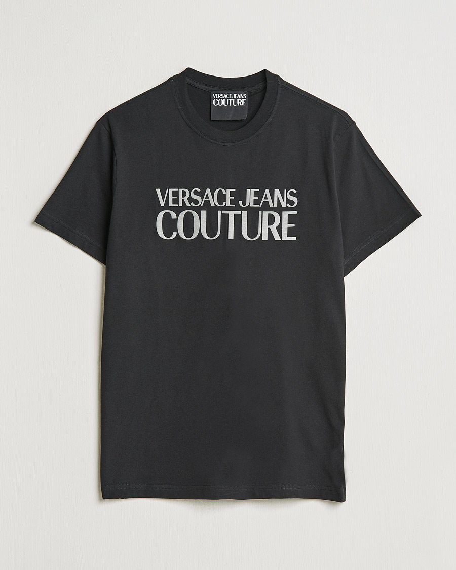 Heren | T-shirts | Versace Jeans Couture | Logo T-Shirt Black/Silver