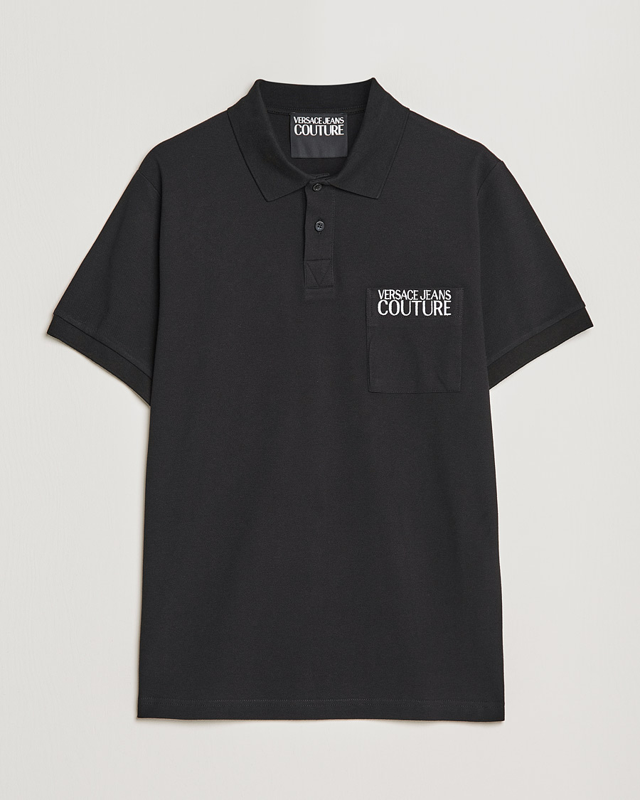 Heren | Polo's | Versace Jeans Couture | Logo Polo Shirt Black
