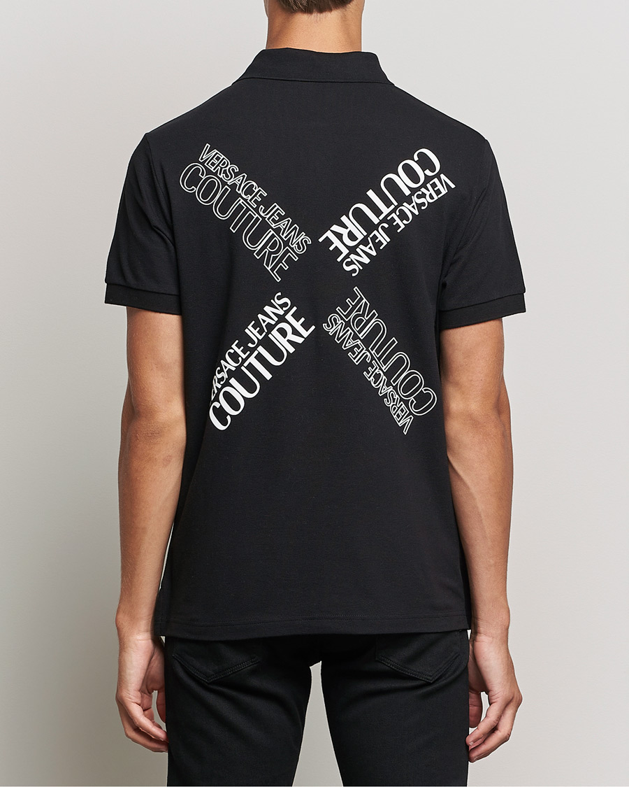 Heren | Polo's | Versace Jeans Couture | Logo Polo Shirt Black