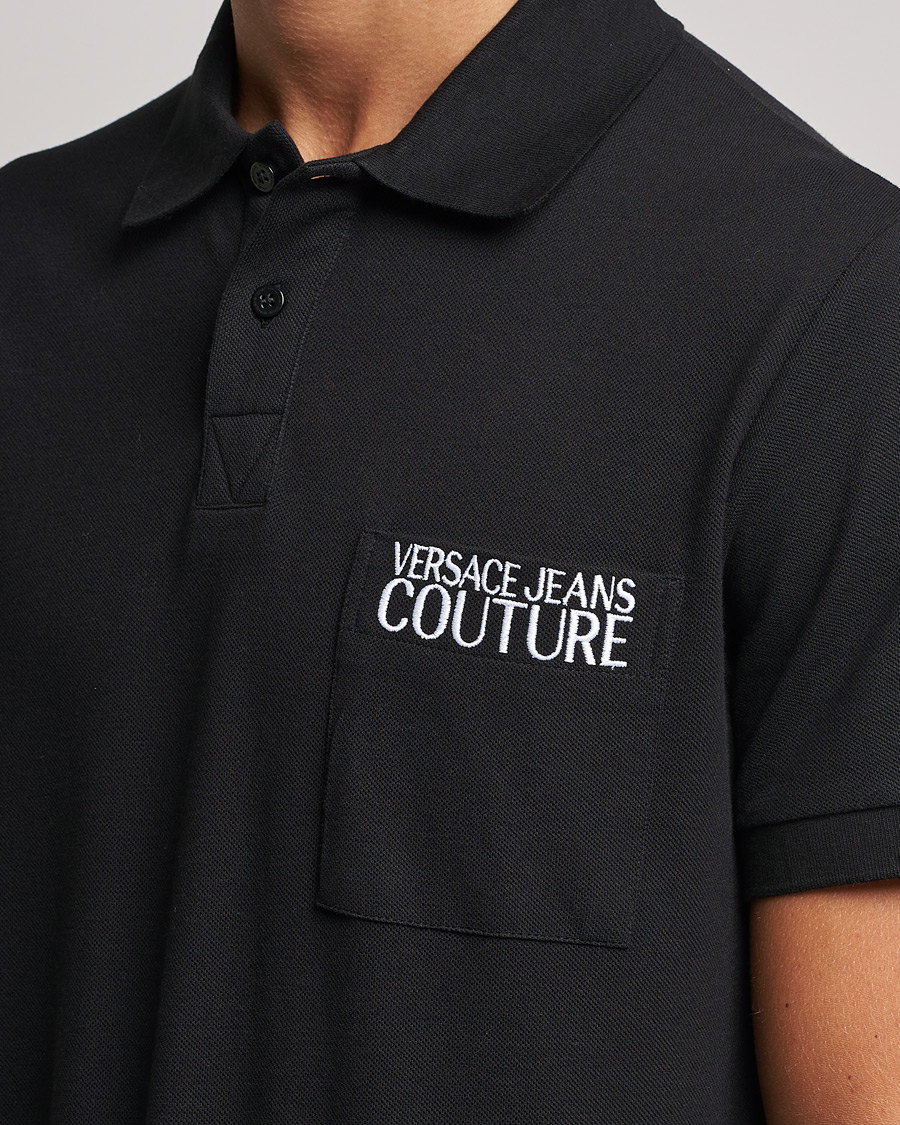 Heren | Polo's | Versace Jeans Couture | Logo Polo Shirt Black