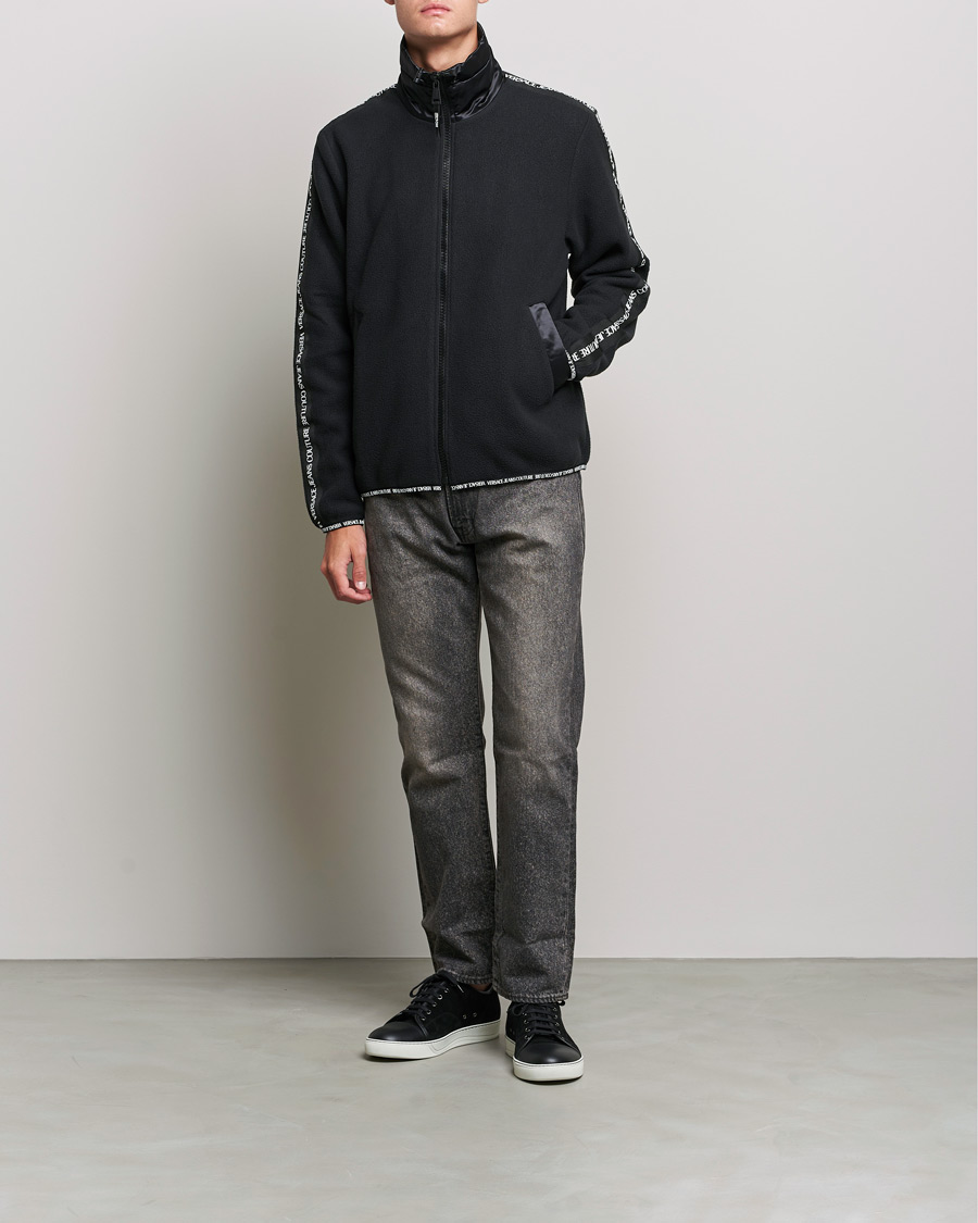 Heren | Truien | Versace Jeans Couture | Tape Logo Full Zip Black