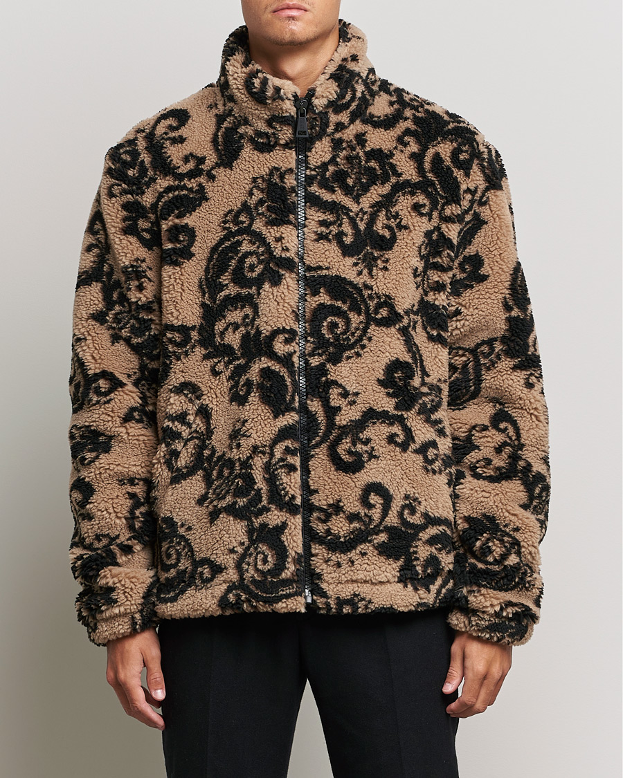 Homme | Manteaux Et Vestes | Versace Jeans Couture | Teddy Jacquard Jacket Tortora