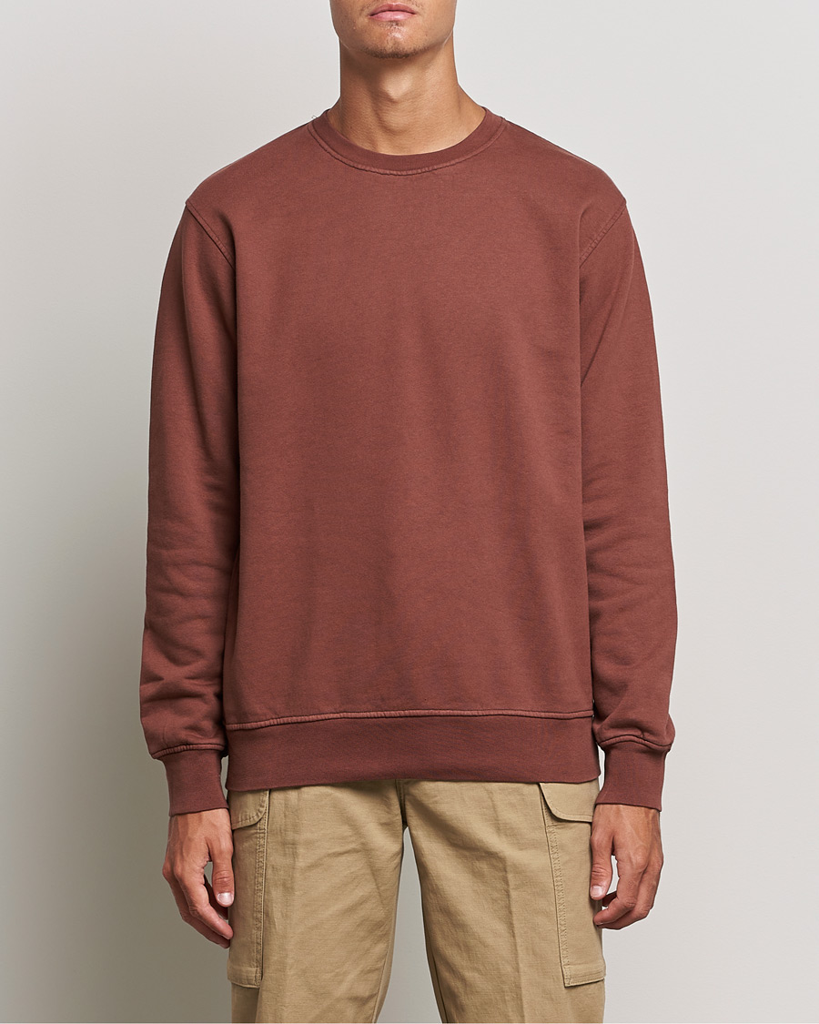 Heren | Truien | Colorful Standard | Classic Organic Crew Neck Sweat Cinnamon Brown