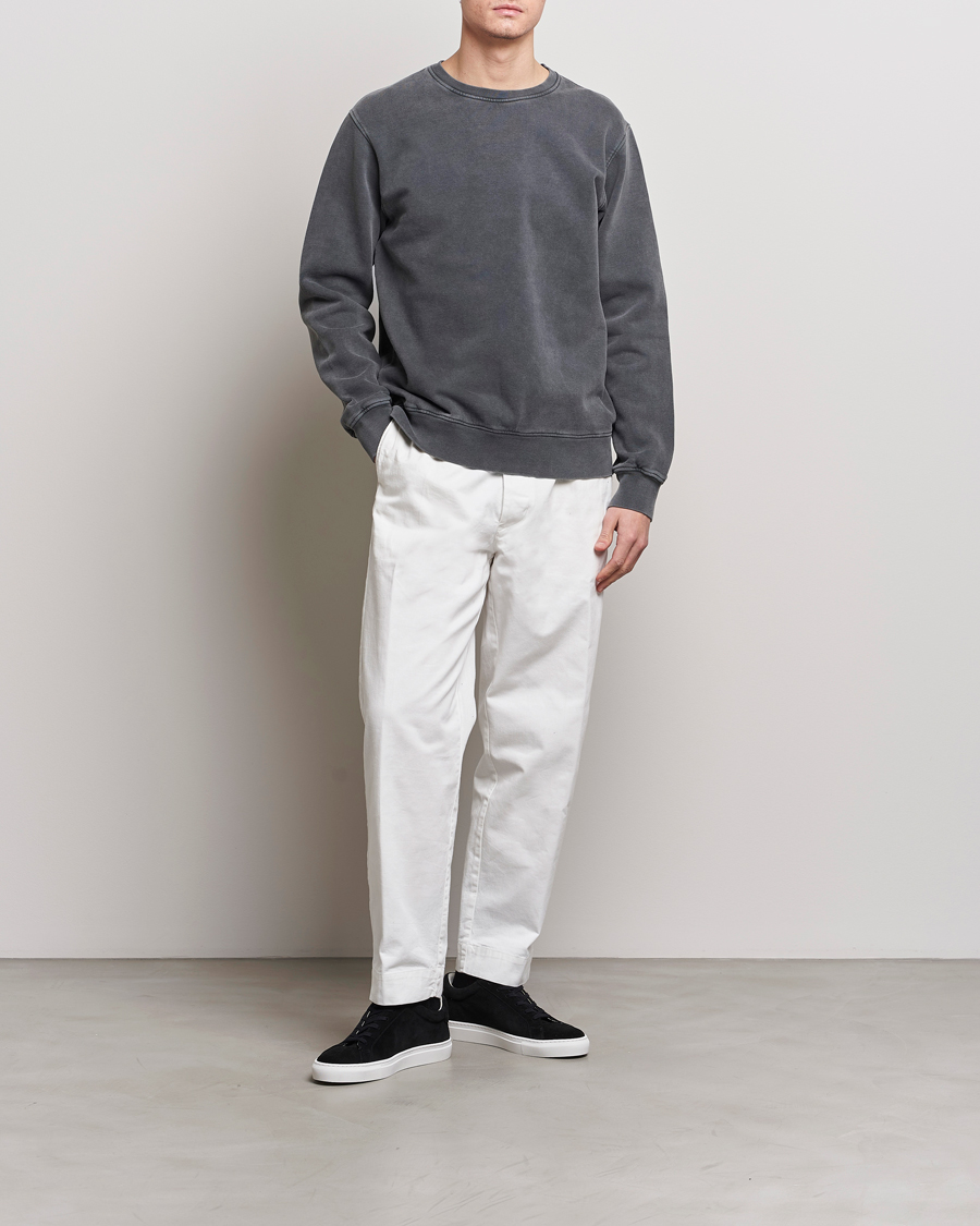 Heren | Truien | Colorful Standard | Classic Organic Crew Neck Sweat Faded Black