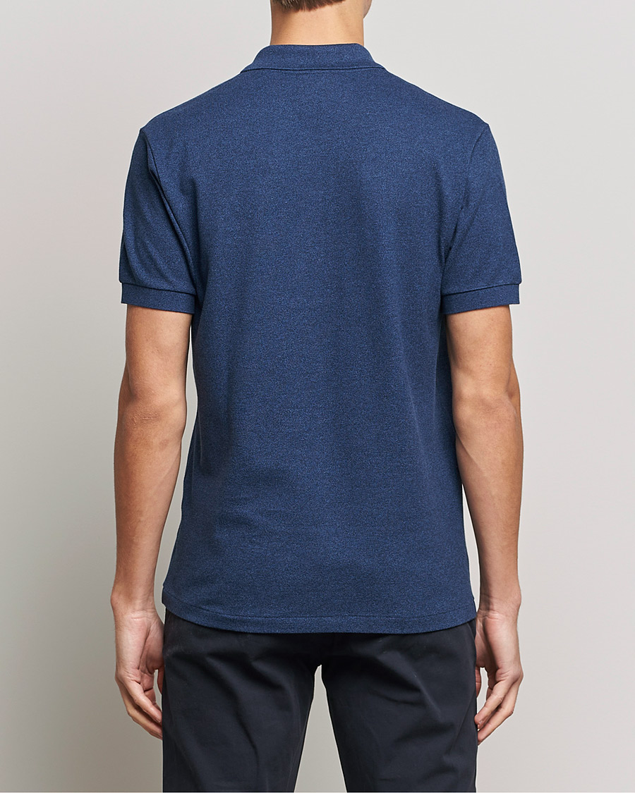 Heren | Polo's | Lacoste | Original Polo Melange Piké Dark Indigo Blue