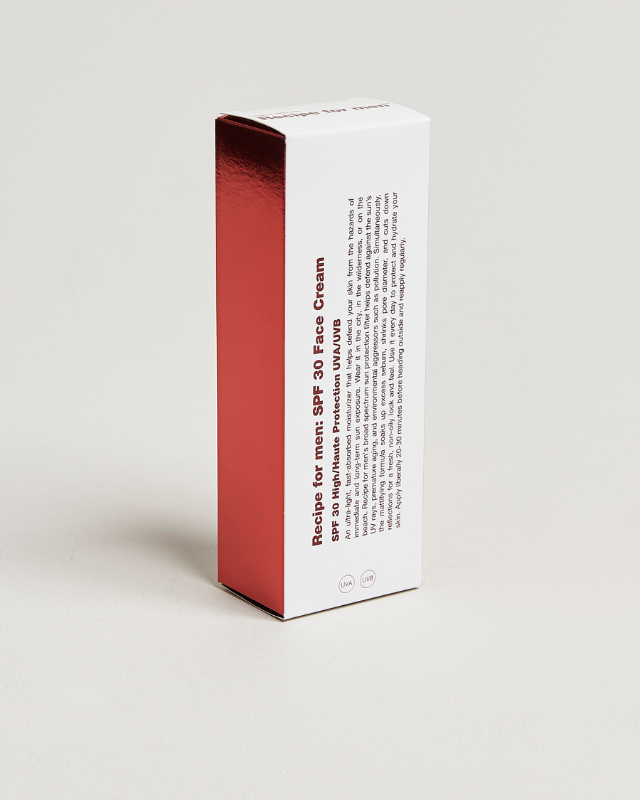 Heren | Huidverzorging | Recipe for men | SPF 30 Face Cream 75ml
