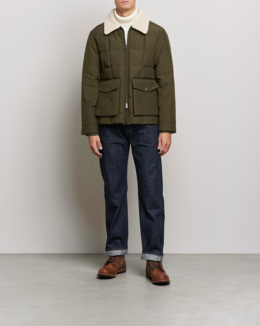 Heren | Jassen | Woolrich | Duster Blizzard Jacket Dark Green