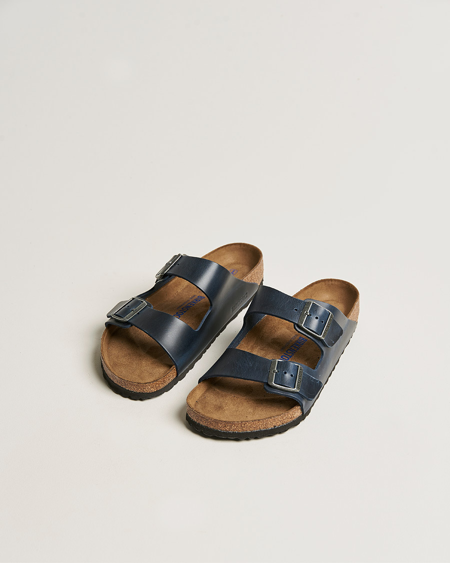 Heren | BIRKENSTOCK Arizona Soft Footbed Blue Oiled Leather | BIRKENSTOCK | Arizona Soft Footbed Blue Oiled Leather