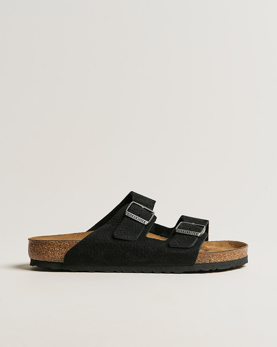 Heren | Sandalen slides | BIRKENSTOCK | Arizona Classic Footbed Desert Black Nubuck