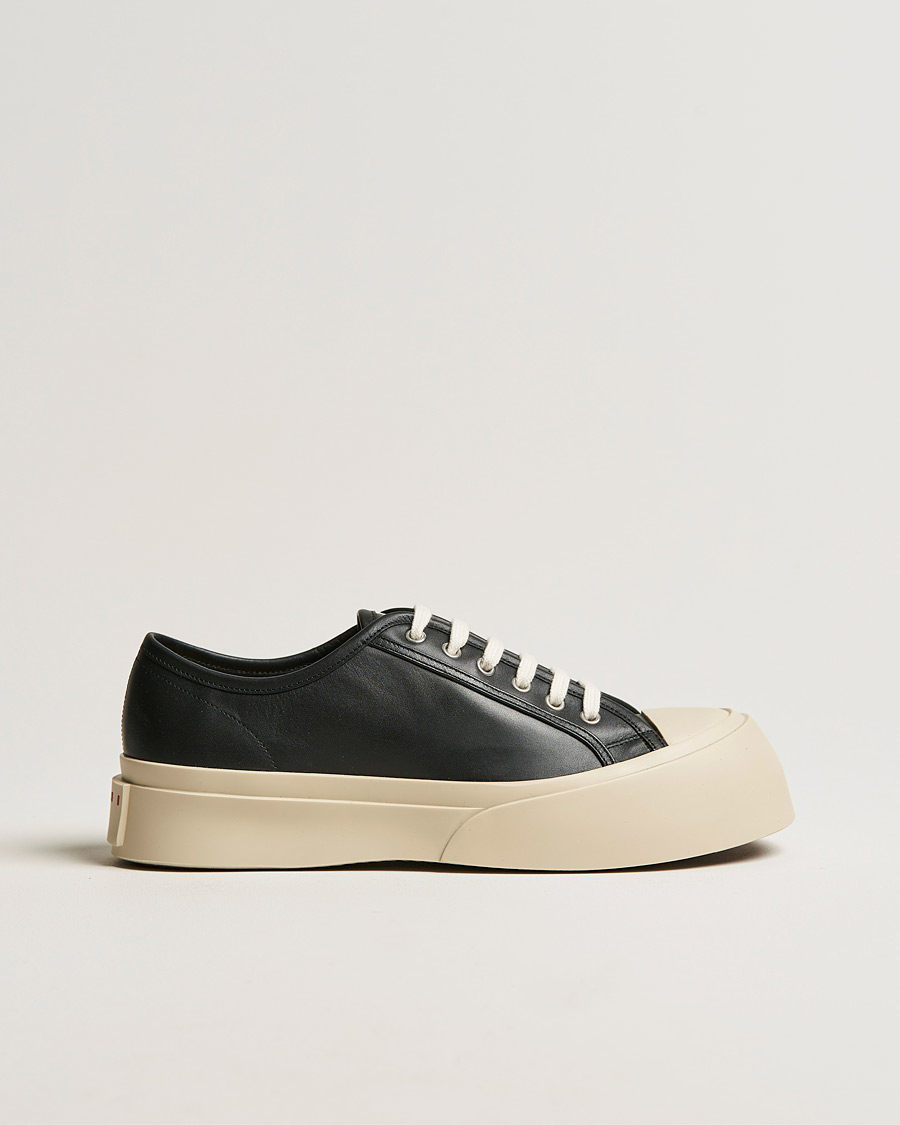 Heren | Marni Pablo Leather Sneaker Black Calf | Marni | Pablo Leather Sneaker Black Calf