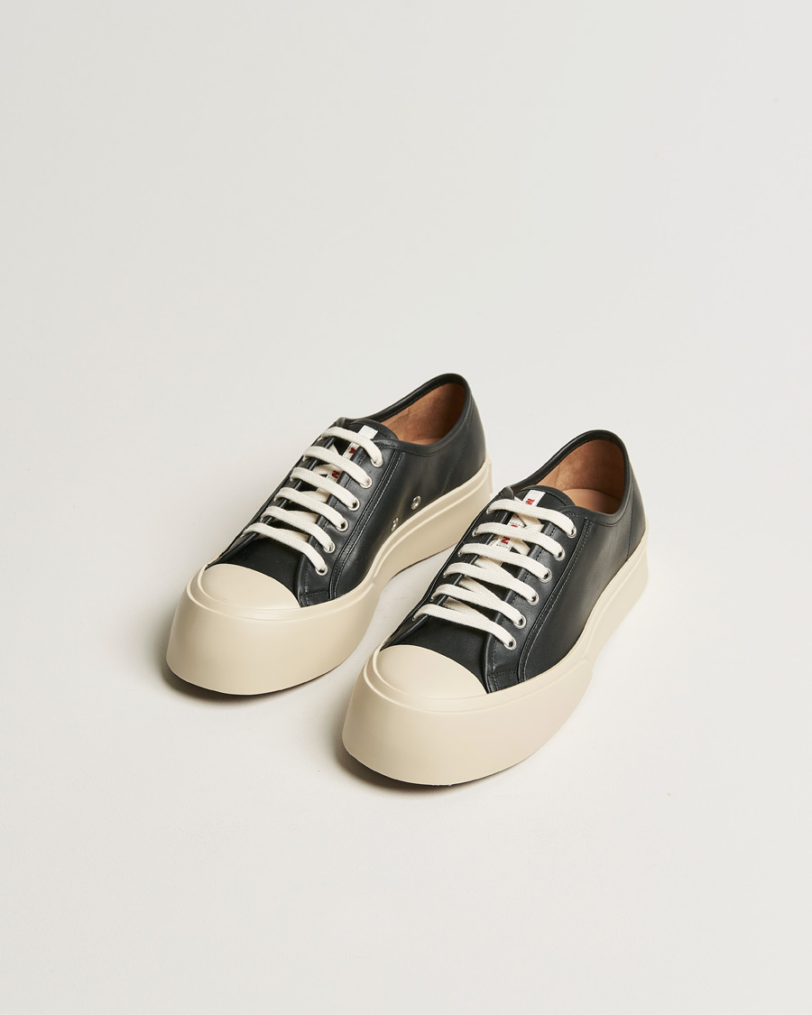 Heren | Marni Pablo Leather Sneaker Black Calf | Marni | Pablo Leather Sneaker Black Calf