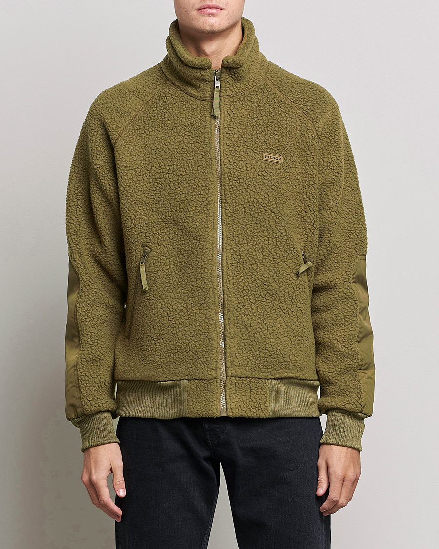Homme | Pulls Et Tricots | Filson | Sherpa Fleece Jacket Marsh Olive