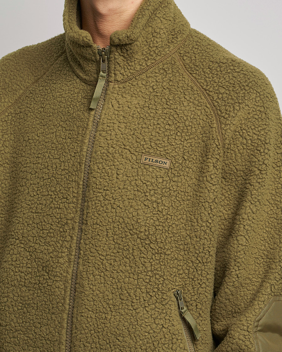Homme | Pulls Et Tricots | Filson | Sherpa Fleece Jacket Marsh Olive